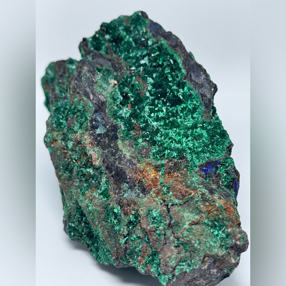 Large Raw Malachite and Azurite Specimen